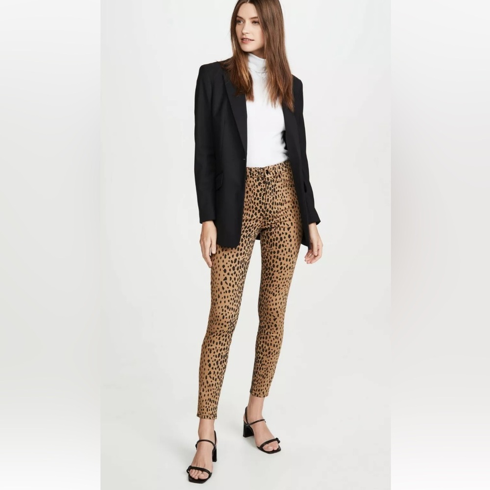GOOD AMERICAN Good Waist Leopard Skinny Jeans
GWP001T Women's Size 14